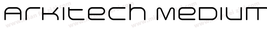 Arkitech Medium字体转换
